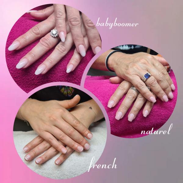 Pose d'ongles, french manucure